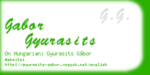 gabor gyurasits business card